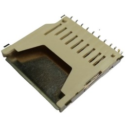 20 pcs - GSD090012SEU Amphenol ICC, GSD09001 9 Way Push-Push SD Card SD Card Connector With SMT Termination