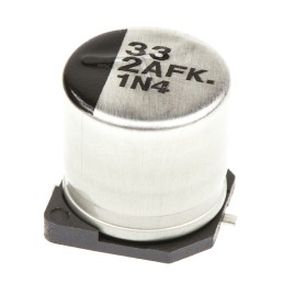 50 pcs - EEEFK2A330P Panasonic 33μF Aluminium Electrolytic Capacitor 100V dc, Surface Mount - EEEFK2A330P