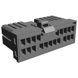 1 pcs - TE Connectivity, MULTILOCK 070 II Female Connector Housing, 20 Way, 2 Row
