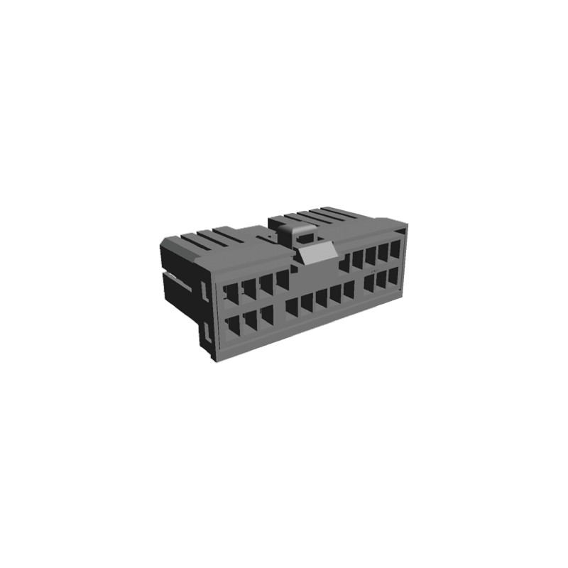 1 pcs - TE Connectivity, MULTILOCK 070 II Female Connector Housing, 20 Way, 2 Row