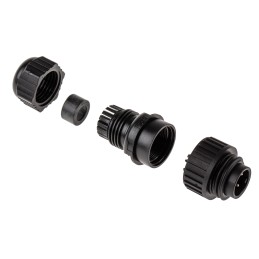 1 pcs - Hirschmann Circular Connector, 6 + PE Contacts, Cable Mount, M22 Connector, Plug, Male, IP66, IP67, CA Series