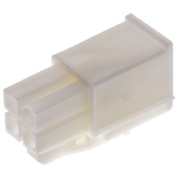 20 pcs - 172167-1 TE Connectivity, Mini-Universal MATE-N-LOK Male Connector Housing, 4.14mm Pitch, 4 Way, 2 Row