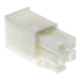 20 pcs - 172167-1 TE Connectivity, Mini-Universal MATE-N-LOK Male Connector Housing, 4.14mm Pitch, 4 Way, 2 Row