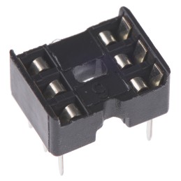 100 pcs - ASSMANN WSW 2.54mm Pitch Vertical 6 Way, Through Hole Stamped Pin Open Frame IC Dip Socket, 1A