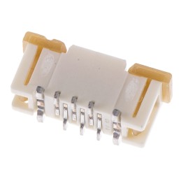20 pcs - 52559-0652 Molex, Easy On, 52559 0.5mm Pitch 6 Way Straight Female FPC Connector, ZIF Bottom Contact