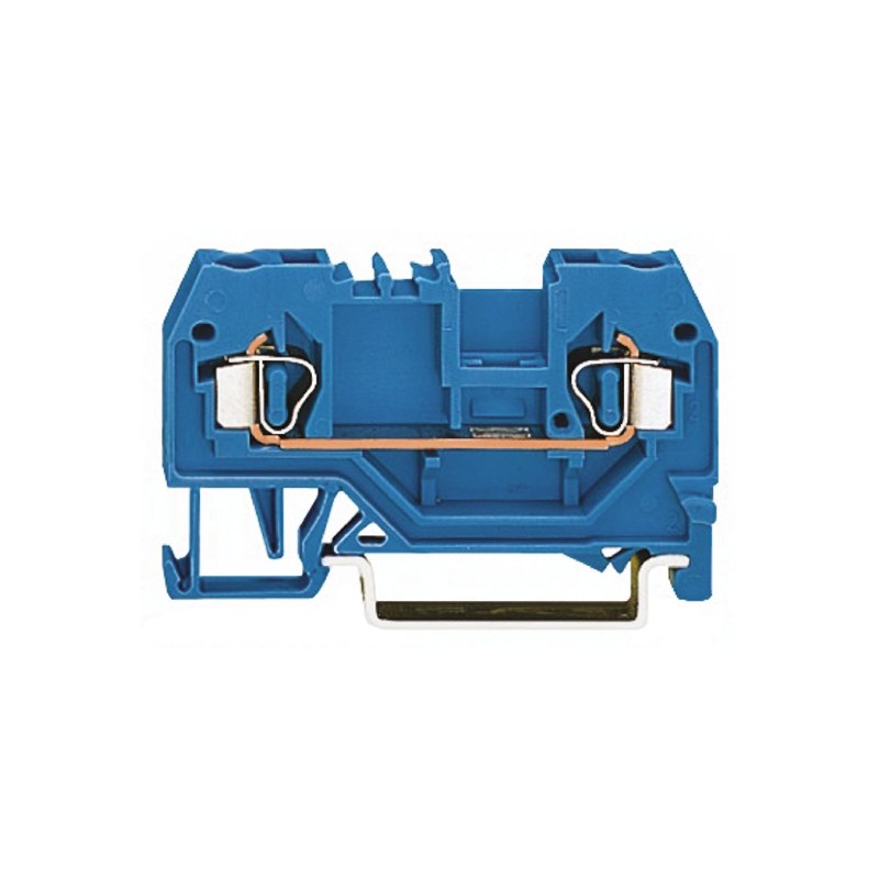 20 pcs - 281-904 Wago 281 Series Blue Feed Through Terminal Block, 4mm², Single-Level, Cage Clamp Termination, ATEX, IECEx