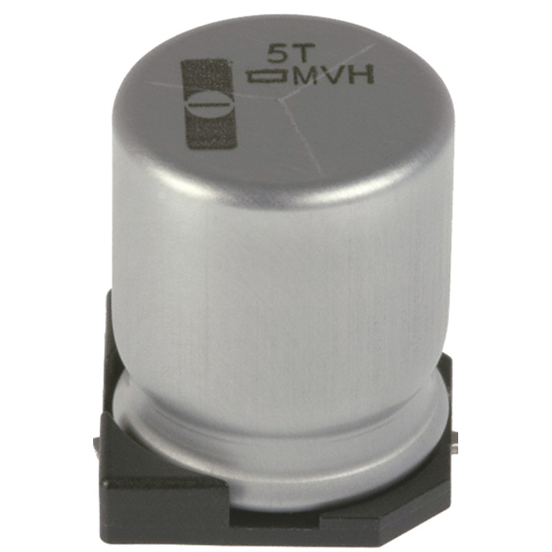 50 pcs - EMVH101ADA100MHA0G Nippon Chemi-Con 10μF Aluminium Electrolytic Capacitor 100V dc, Surface Mount - EMVH101ADA100MHA0G