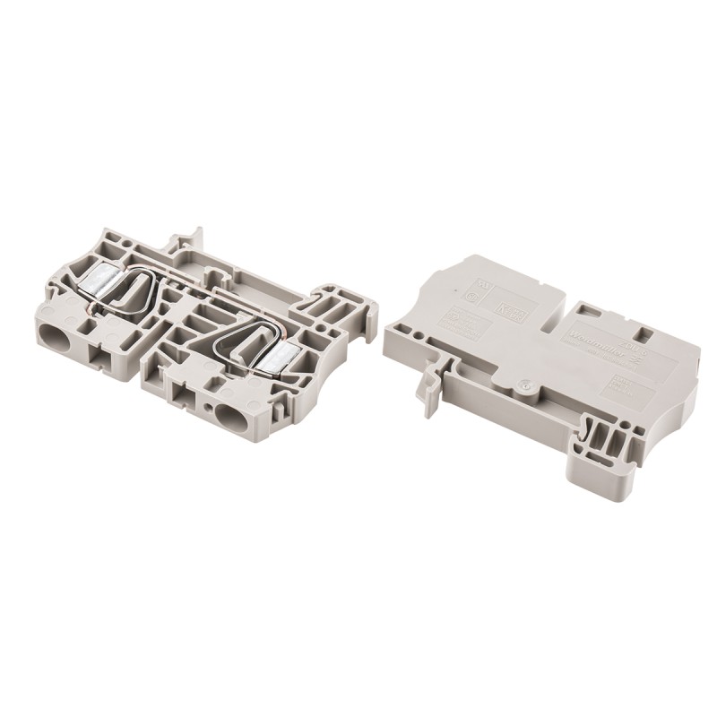 20 pcs - 1608620000 Weidmuller ZDU Series Brown Feed Through Terminal Block, 6mm², Single-Level, Clamp Termination