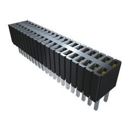 36 pcs - SLM-103-01-S-S Samtec SLM Series Straight Through Hole Mount PCB Socket, 3-Contact, 1-Row, 1.27mm Pitch, Solder Termina
