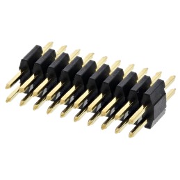 20 pcs - 20021111-00020T4LF Amphenol ICC Minitek127 Series Straight Through Hole Pin Header, 20 Contact(s), 1.27mm Pitch, 2 Row(