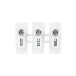 50 pcs - RS PRO Terminal Block Connector, 3-Way, 6A, 14 AWG Wire, Push In Termination