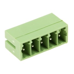 50 pcs - RS PRO 3.5mm Pitch 5 Way Pluggable Terminal Block, Header, Through Hole, Solder Termination