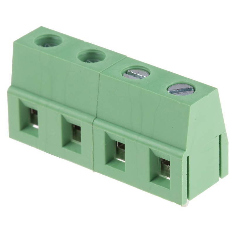 20 pcs - RS PRO PCB Terminal Block, 4-Contact, 7.5mm Pitch, Through Hole Mount, 1-Row, Screw Termination