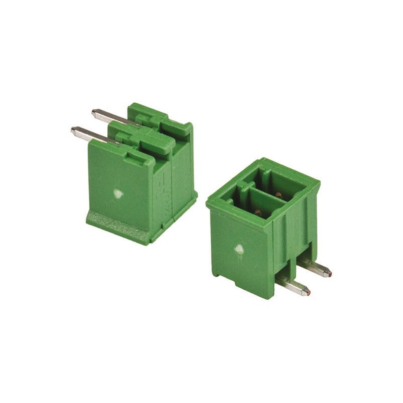 50 pcs - 284512-2 TE Connectivity 3.5mm Pitch 2 Way Right Angle Pluggable Terminal Block, Header, Through Hole, Solder Terminati