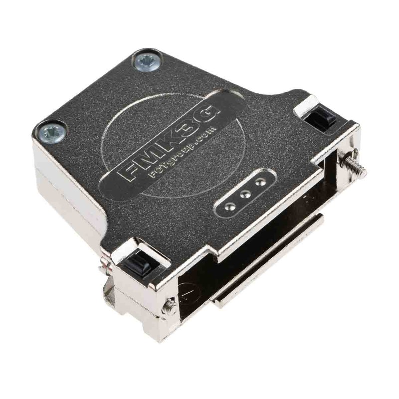 1 pcs - FCT from Molex FMK Series Die Cast Zinc D Sub Backshell, 25 Way, Strain Relief