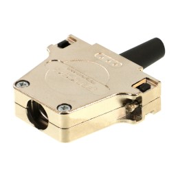 1 pcs - FCT from Molex FMK Series Die Cast Zinc D Sub Backshell, 25 Way, Strain Relief