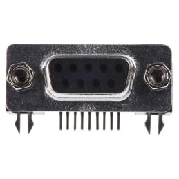 20 pcs - A-DF 09 A/KG-T2 ASSMANN WSW A-DF 9 Way Right Angle Through Hole D-sub Connector Socket, 2.77mm Pitch, with 4-40 UNC Scr