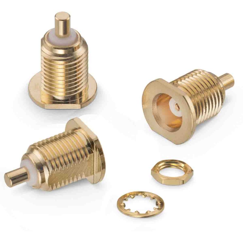 1 pcs - Wurth Elektronik WR-MCX Series, jack Bulkhead MCX Connector, 50Ω, Straight Body