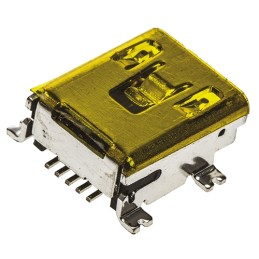 20 pcs - A-USB B-M5-SMD-C ASSMANN WSW Straight, SMT, Socket Type B USB Connector