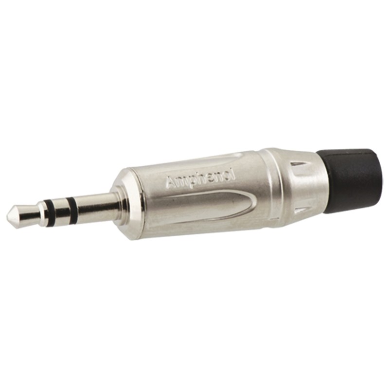 1 pcs - Amphenol Jack Connector 3.5 mm Cable Mount Stereo Plug, 3Pole