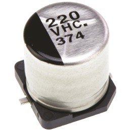 50 pcs - EEEHC1V221P Panasonic 220μF Aluminium Electrolytic Capacitor 35V dc, Surface Mount - EEEHC1V221P