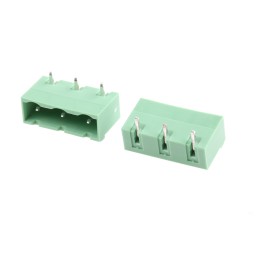 20 pcs - 1766246 Phoenix Contact 7.62mm Pitch 3 Way Right Angle Pluggable Terminal Block, Header, Through Hole, Solder Terminati