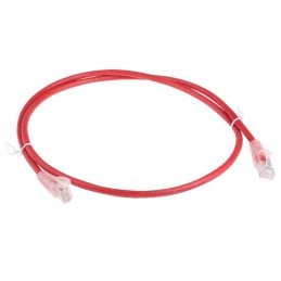 1 pcs - RS PRO Cat5e Male RJ45 to Male RJ45 Ethernet Cable, U/UTP, Red PVC Sheath, 1m