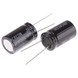 20 pcs - RS PRO 33μF Aluminium Electrolytic Capacitor 400V dc, Radial, Through Hole