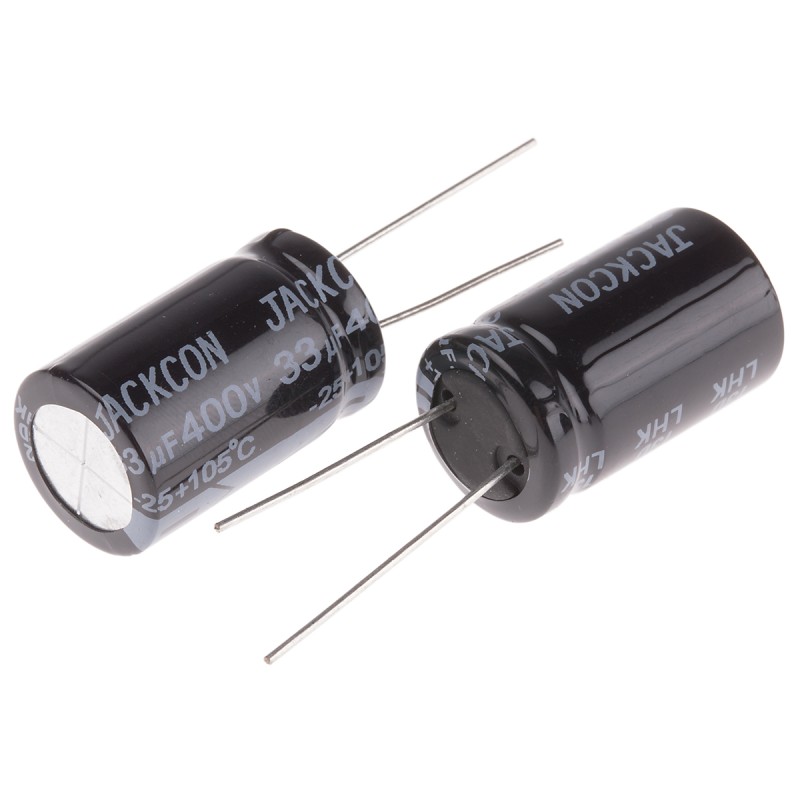 20 pcs - RS PRO 33μF Aluminium Electrolytic Capacitor 400V dc, Radial, Through Hole