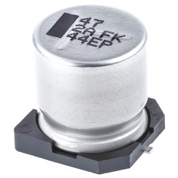 20 pcs - EEVFK2A470Q Panasonic 47μF Aluminium Electrolytic Capacitor 100V dc, Surface Mount - EEVFK2A470Q