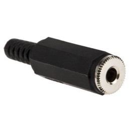 20 pcs - 1522 02 Lumberg Jack Connector 3.5 mm Cable Mount Mono Socket, 2Pole 1A