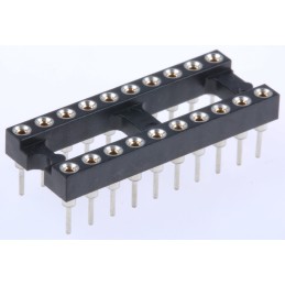 20 pcs - 110-87-320-41-001101 Preci-Dip 2.54mm Pitch Vertical 20 Way, Through Hole Turned Pin Open Frame IC Dip Socket, 1A
