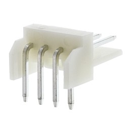 50 pcs - 171826-4 TE Connectivity EI Series Right Angle Through Hole PCB Header, 4 Contact(s), 2.5mm Pitch, 1 Row(s), Shrouded