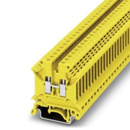 20 pcs - 3003952 Phoenix Contact UK 5 N YE Series Yellow DIN Rail Terminal Block, Single-Level, Screw Termination