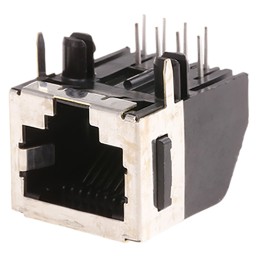 20 pcs - 5555153-1 TE Connectivity 5555153 Series Female RJ45 Socket, Through Hole, Cat3