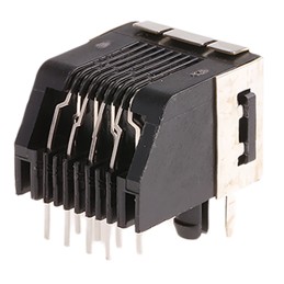 20 pcs - 5555153-1 TE Connectivity 5555153 Series Female RJ45 Socket, Through Hole, Cat3