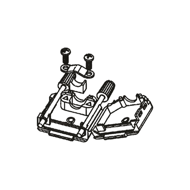 1 pcs - TE Connectivity 885000 Series Nylon D Sub Backshell, 9 Way