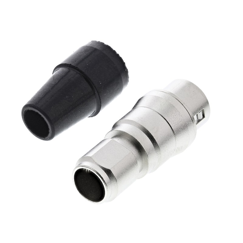 1 pcs - Hirose Circular Connector, 6 Contacts, Cable Mount, Miniature Connector, Plug, Male, HR10 Series
