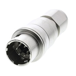 1 pcs - Hirose Circular Connector, 6 Contacts, Cable Mount, Miniature Connector, Plug, Male, HR10 Series