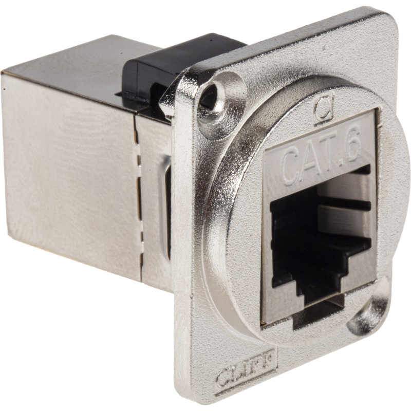 1 pcs - RS PRO RJ45 Feedthrough Connector, Cat6, FTP