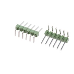50 pcs - 826947-6 TE Connectivity AMPMODU MOD II Series Right Angle Through Hole Pin Header, 6 Contact(s), 2.54mm Pitch, 1 Row(s