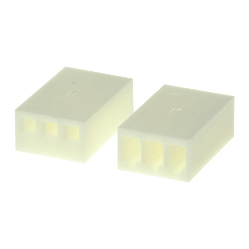 200 pcs - 47870 Molex, KK 254 Female Connector Housing, 2.54mm Pitch, 3 Way, 1 Row