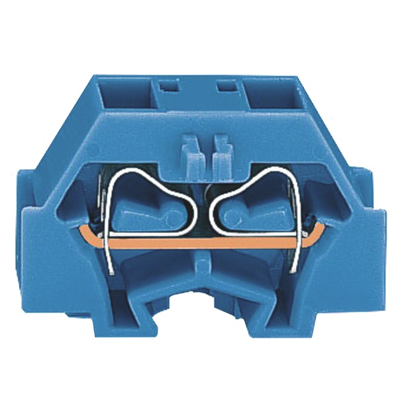50 pcs - 260-334 Wago 260 Series Blue Modular Terminal Block, 1.5mm², Single-Level, Cage Clamp Termination, ATEX, IECEx
