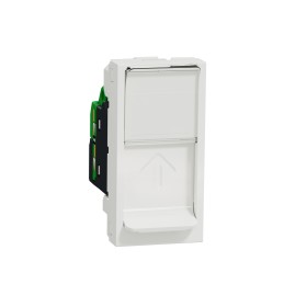 1 pcs - Schneider Electric New Unica Series Female RJ45 Socket, Flush Mount, Cat6, STP Shield