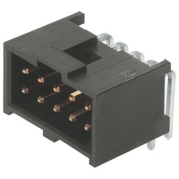 20 pcs - 90130-3106 Molex C-Grid III Series Right Angle Through Hole PCB Header, 6 Contact(s), 2.54mm Pitch, 2 Row(s), Shrouded