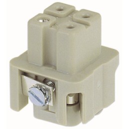 1 pcs - RS PRO Heavy Duty Power Connector Insert, 10A, Female, 4 Contacts