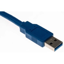 1 pcs - RS PRO USB 3.0 Cable, Male USB A to Male USB A Cable, 5m