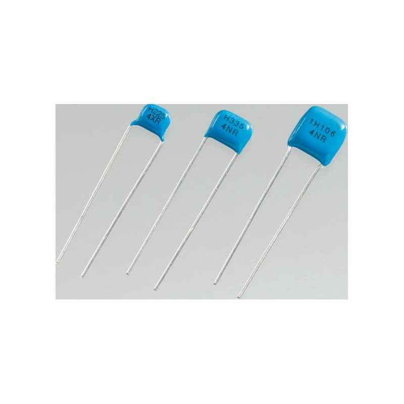 20 pcs - KTD500B475M43A0T00 Nippon Chemi-Con 4.7μF Multilayer Ceramic Capacitor MLCC, 50V dc V, ±20% , Through Hole