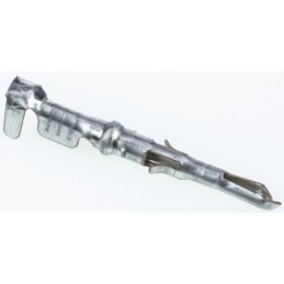 50 pcs - 640545-1 TE Connectivity Miniature Rectangular Series Male Crimp Terminal, 26AWG Min, 18AWG Max