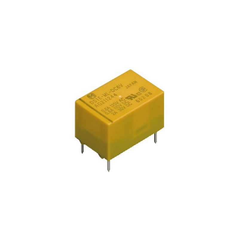 1 pcs - Panasonic PCB Mount Non-Latching Relay, 15V dc Coil, 266.7mA Switching Current, SPDT